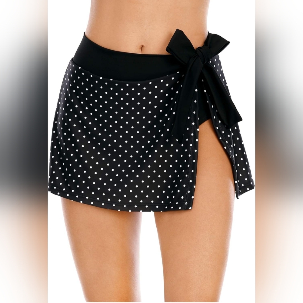 Halcurt Women's Swim Skirt w Tie Detail Size 2XL